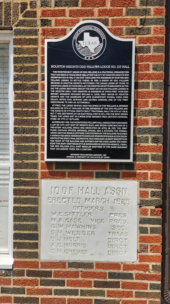 Odd Fellows Lodge 225 Historical Marker